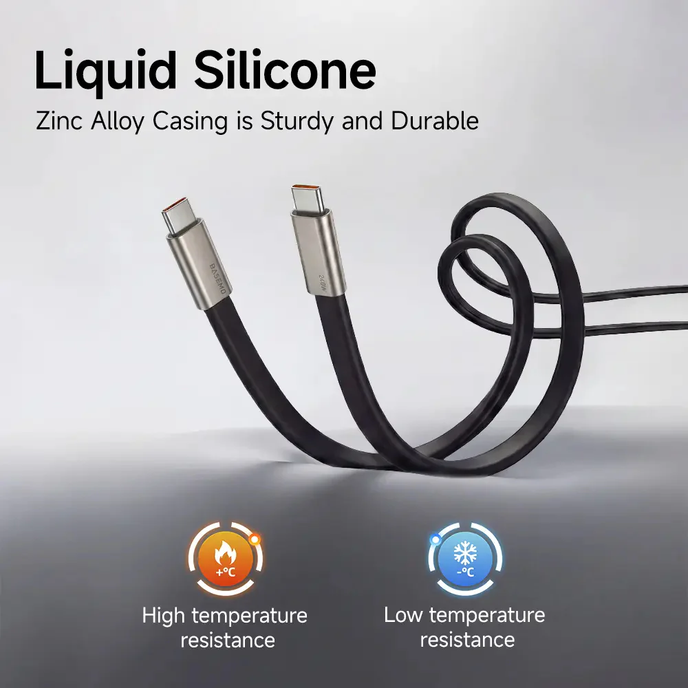 240W PD Fast Charging Cable with Foldable Phone Stand - Image 3