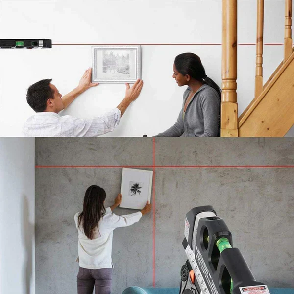 4 in 1 Fixit Laser Level Pro 3 4in1 Multi-Purpose Measuring Tool With 8 Feet Tape - Image 12