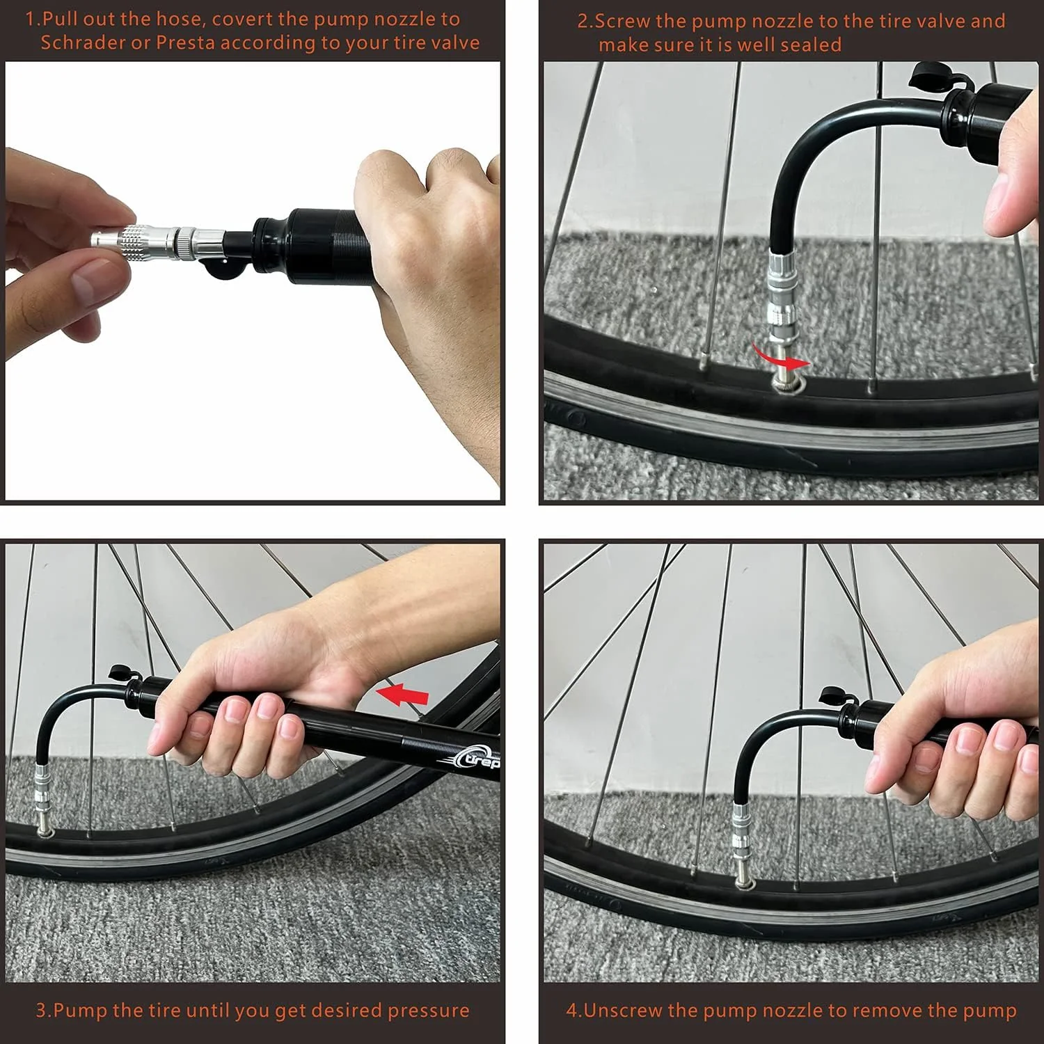 2 in 1 Car and Bike Universal Tire Pump - Image 5
