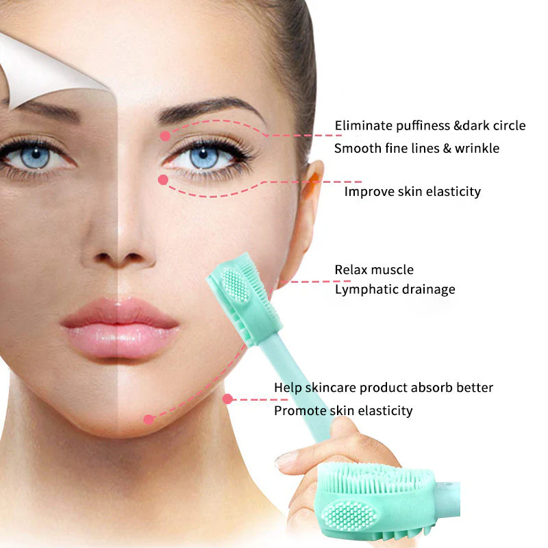 Double Sided Silicone Face Mask Soft Brush - Image 3