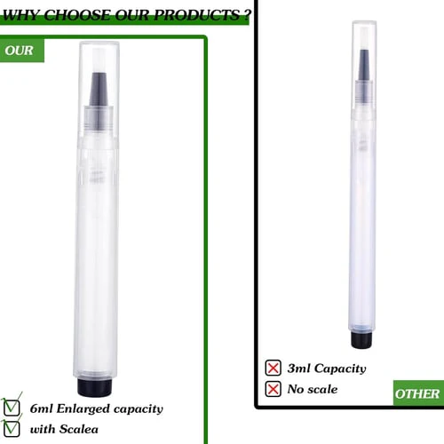 Fillable Touch Up Paint Pen Brush Set - Image 6