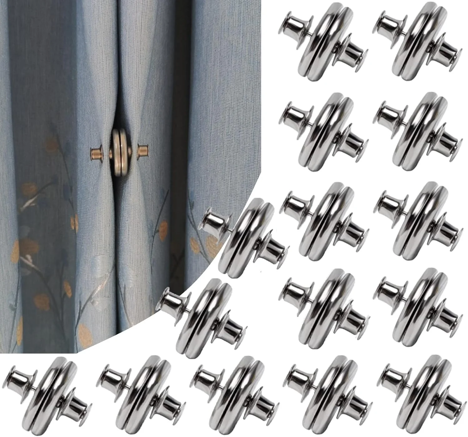 Magnetic Curtain Clips with Tacks - Image 5