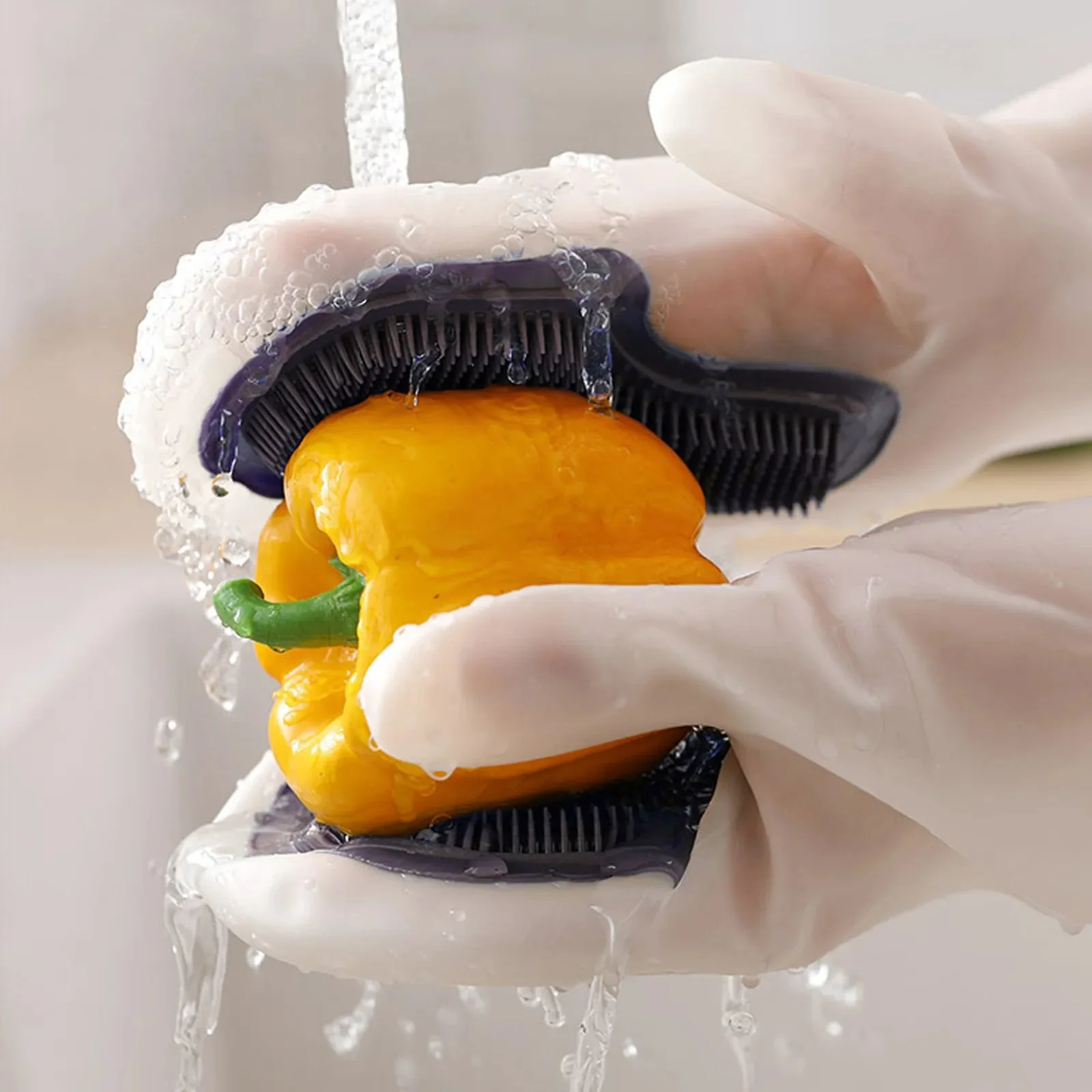 Silicone Dishwashing Gloves ( Imported ) - Image 3