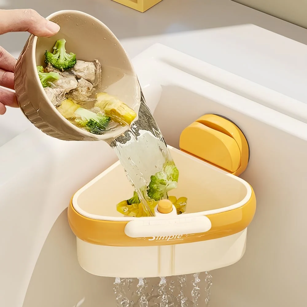 Suction Cup Sink Corner Rack - Image 4