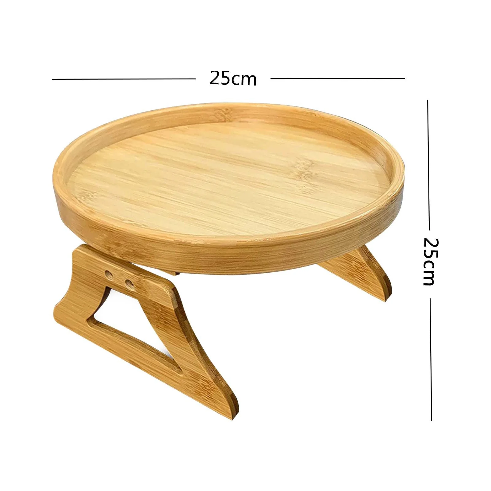 Wood Side Table Sofa Couch Arm Rest - Image 4